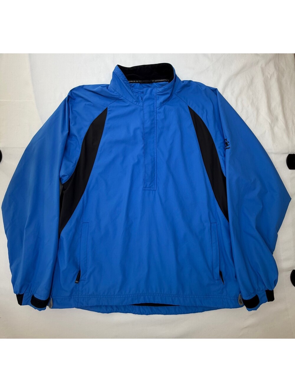 Cutter & Buck Men's Weathertec Jacket Quarter Zip Pullover Size Large Blue